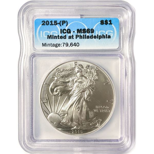 2015-(P) American Silver Eagle ICG MS69