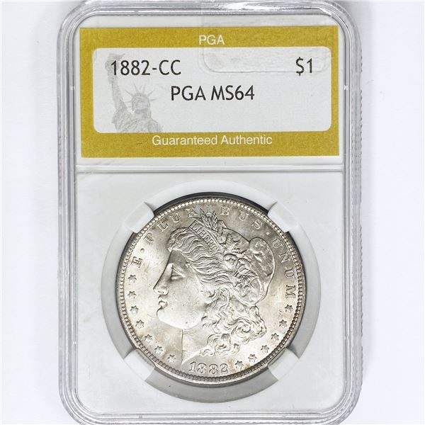 1882-CC Morgan Silver Dollar PGA MS64