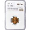 Image 1 : 1901 Indian Head Cent NGC MS64 RB