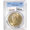 Image 1 : 1924 Silver Peace Dollar PCGS MS63