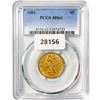 1881 $5 Gold Half Eagle PCGS MS61