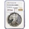 Image 1 : 1993-P American Silver Eagle NGC PF69 UC