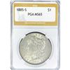 Image 1 : 1885-S Morgan Silver Dollar PGA MS65