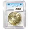 1924 Silver Peace Dollar ICG MS65