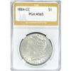 1884-CC Morgan Silver Dollar PGA MS65
