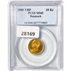 Image 1 : 1909 VBP 10K .13oz Denmark Gold PCGS MS65