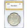 1891 Morgan Silver Dollar PGA MS63+
