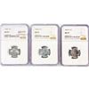 Image 1 : 1943 (D,S) Set of 3 Wheat Cent NGC MS67