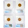 Image 2 : 1919-1930 Set (4) Wheat Cent ICG