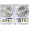 Image 2 : 2020 Set (2) American Silver Eagles PCGS MS70