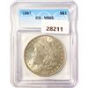 1887 Morgan Silver Dollar ICG MS65