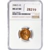 Image 1 : 1945-S Wheat Cent NGC MS67 RD