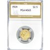 Image 1 : 1929 $2.50 Gold Quarter Eagle PGA MS65