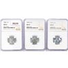 Image 1 : 1943 (D,S) Set of 3 Wheat Cent NGC MS67