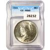 Image 1 : 1922 Silver Peace Dollar ICG MS65