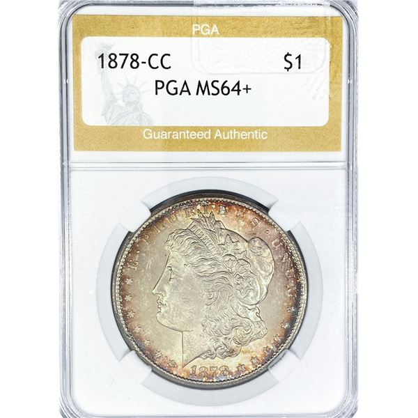 1878-CC Morgan Silver Dollar PGA MS64+