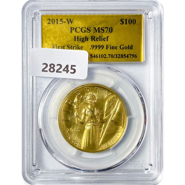 2015-W $100 1oz Gold Liberty NGC MS70 HR