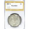 Image 1 : 1887-S Morgan Silver Dollar PGA MS61