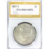 Image 1 : 1887-S Morgan Silver Dollar PGA MS64 DMPL