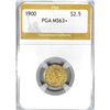 Image 1 : 1900 $2.50 Gold Quarter Eagle PGA MS63+