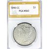 Image 1 : 1890-CC Morgan Silver Dollar PGA MS63