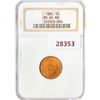 Image 1 : 1881 Indian Head Cent NGC MS64 RB