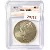 Image 1 : 1927 Silver Peace Dollar ICG MS63