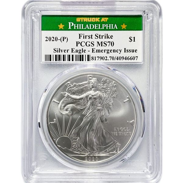 2020-(P) American Silver Eagle PCGS MS70