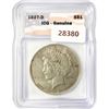 Image 1 : 1927-D Silver Peace Dollar ICG
