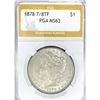 Image 1 : 1878 7/8TF Morgan Silver Dollar PGA MS63