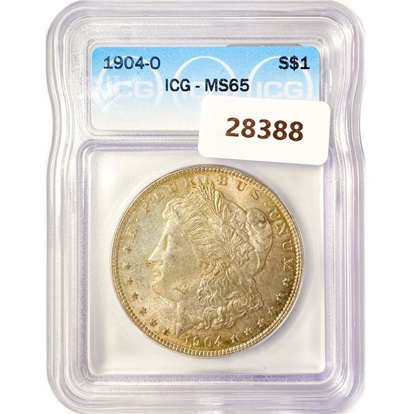 1904-O Morgan Silver Dollar ICG MS65