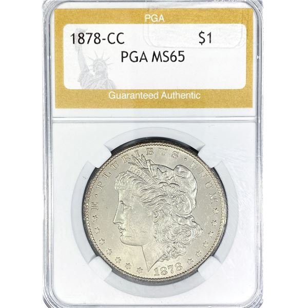 1878-CC Morgan Silver Dollar PGA MS65