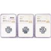 Image 1 : 1943 (D,S) Set of 3 Wheat Cent NGC MS67