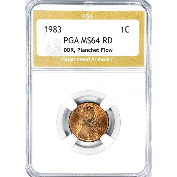 1983 DDR Lincoln Memorial Cent PGA MS64 RD Planche