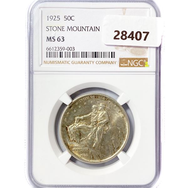 1925 Stone Mountain Half Dollar NGC MS63