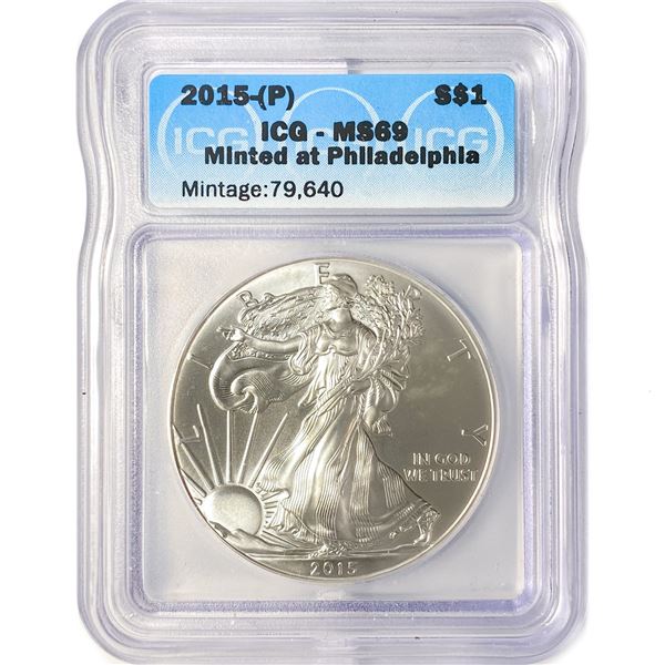 2015-(P) American Silver Eagle ICG MS69