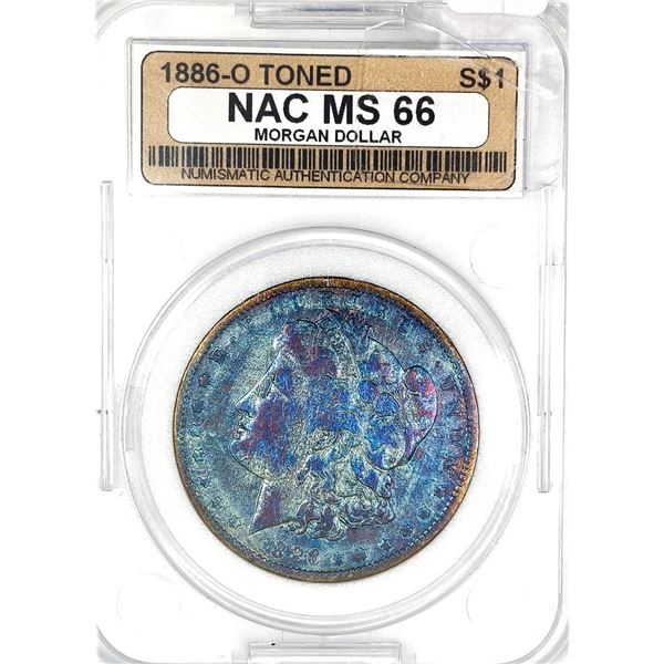 1886-O Morgan Silver Dollar NAC MS66