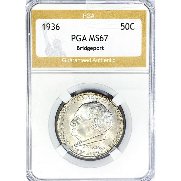 1936 Bridgeport Half Dollar PGA MS67