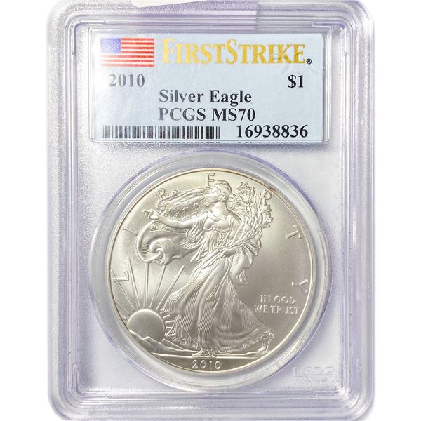 2010 American Silver Eagle PCGS MS70
