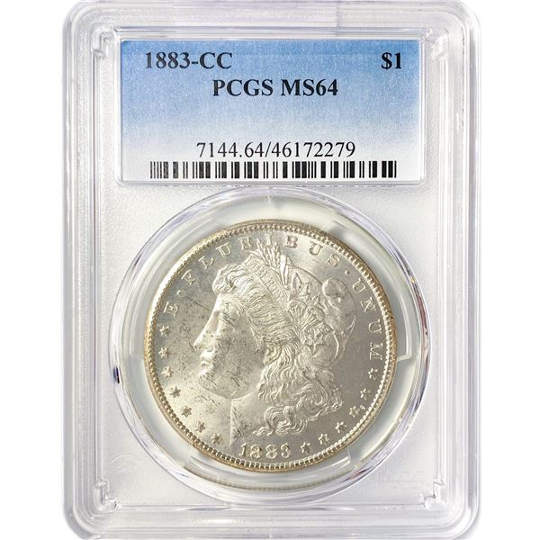 1883-CC Morgan Silver Dollar PCGS MS64