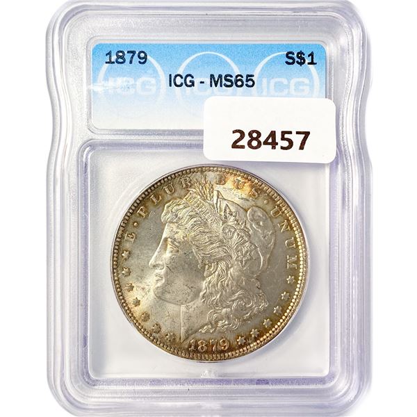 1879 Morgan Silver Dollar ICG MS65