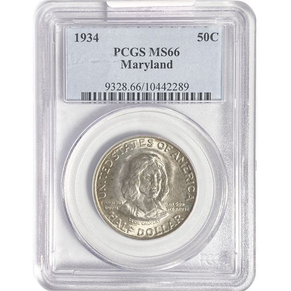 1934 Maryland Half Dollar PCGS MS66