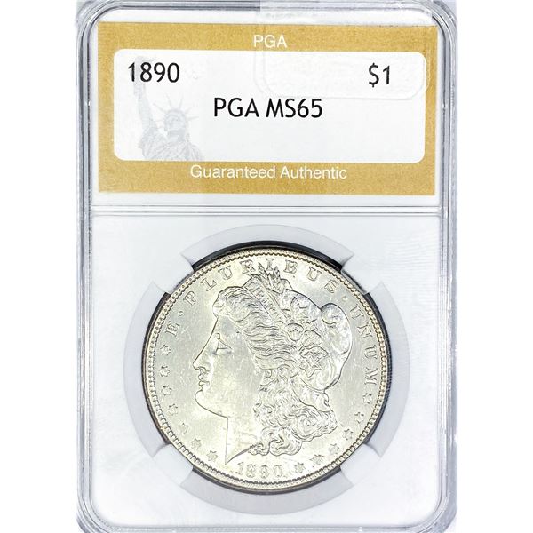 1890 Morgan Silver Dollar PGA MS65