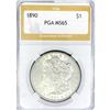 Image 1 : 1890 Morgan Silver Dollar PGA MS65