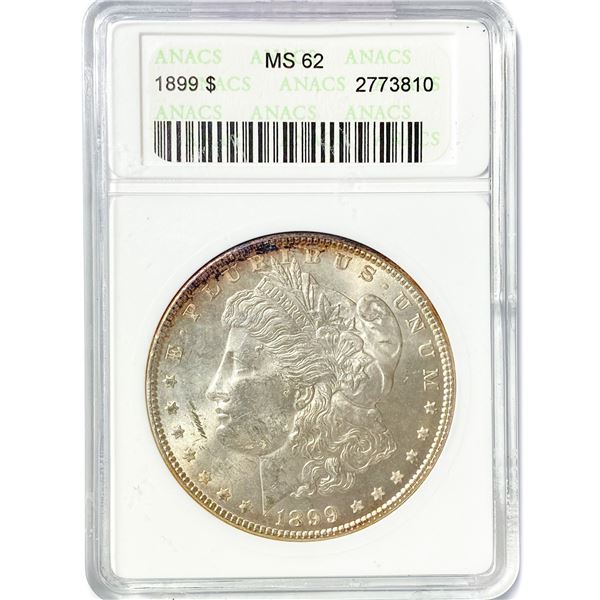 1899 Morgan Silver Dollar ANACS MS62