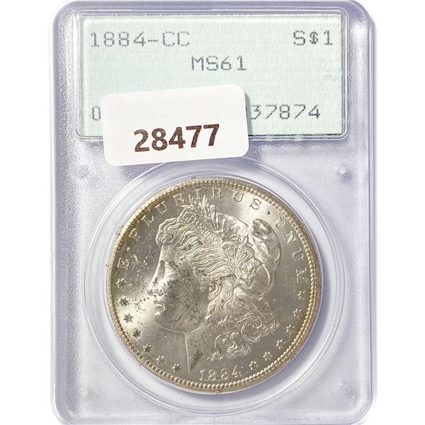 1884-CC Morgan Silver Dollar PCGS MS61