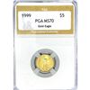 Image 1 : 1999 US 1/10oz Gold $5 Eagle PGA MS70