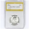 Image 1 : 1954 Washington Silver Quarter PGA PR67 CAMEO