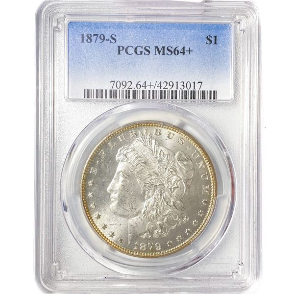 1879-S Morgan Silver Dollar PCGS MS64+