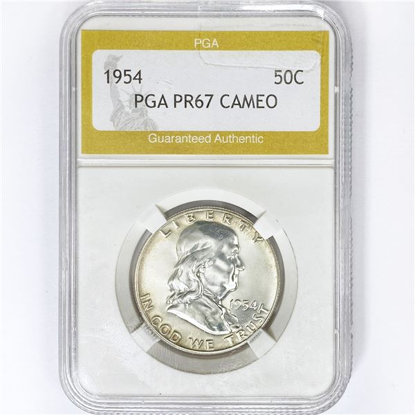 1954 Franklin Half Dollar PGA PR67 CAMEO